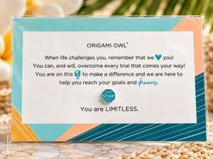 Origami Owl Can't Stop Me Enamel Charm